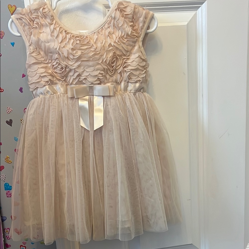 POPATU brand Elegant Cream Kids Dress